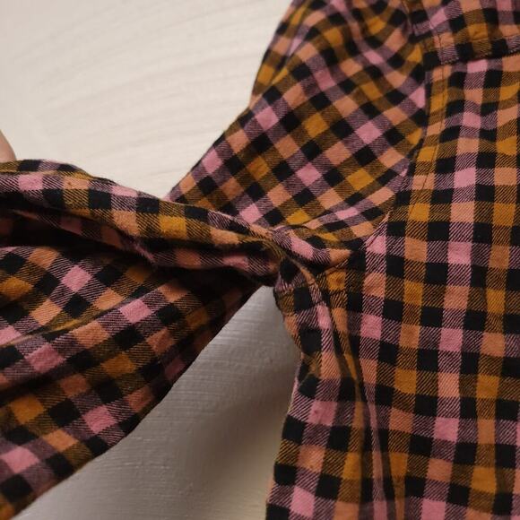 Old Navy Plaid Button Down Size L Shirt Flannel Classic Fall Long Sleeve Used - Picture 4 of 8